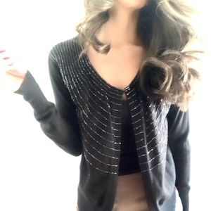 Christopher Fischer Black Cashmere Mix Cardigan